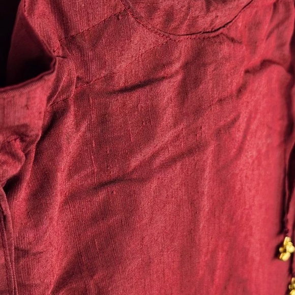 Maggi B Boho Mandela Wine and Gold 13x13” women’s Purse - Picture 7 of 11